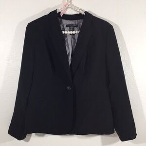 Apostrophe Black Office Career Blazer Petite 10P